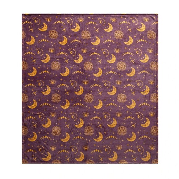 Halloween Mystical Constellation Plush Throw Blanket 50" x 60" - Picture 2 of 9